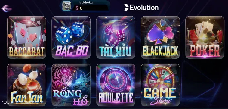 Evolution Live Tại 789Club Đấu Trường Sòng Bạc Đẳng Cấp Đỉnh Cao Cho Mọi Game Thủ