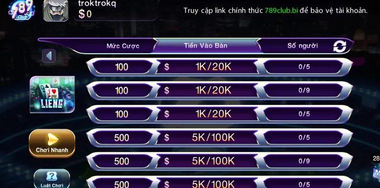 Khám Phá Siêu Phẩm Liêng Tại 789Club Với Cơ Hội Thắng Cược Lớn