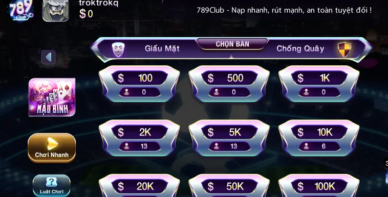 Khám Phá Siêu Phẩm Mậu Binh Tại 789Club Đẳng Cấp Nhất Hiện Nay