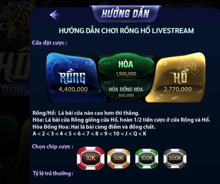 Chinh Phục Siêu Phẩm Rồng Hổ Casino Tại 789Club Với Thưởng Lớn