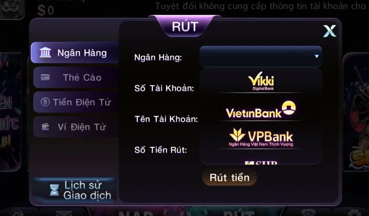 Rút Tiền 789Club Về Ngân Hàng Nhanh Chóng Giúp Người Chơi Nhận Tiền Thắng Cược Tức Thì