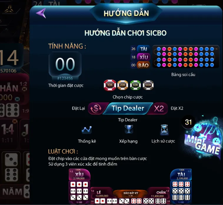Chinh Phục Siêu Phẩm Sicbo Casino Tại 789Club Với Tỷ Lệ Trả Thưởng Cực Cao