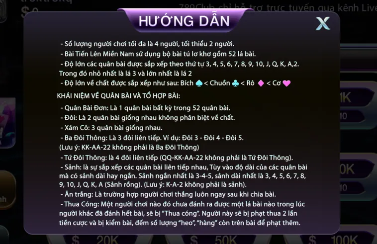 Chinh Phục Siêu Phẩm Tiến Lên Miền Nam Tại 789Club Với Thưởng Khủng