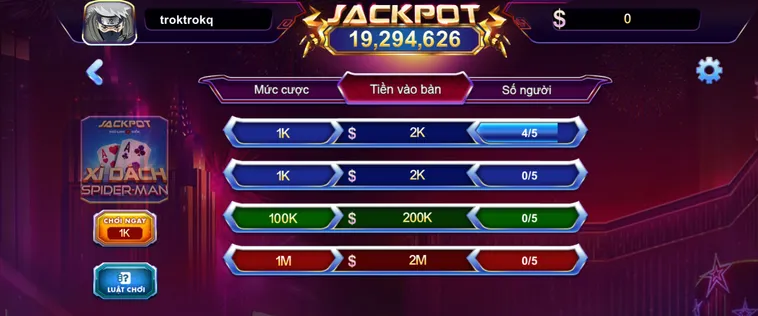 Xì Dách Spidermen Tại 789Club Trải Nghiệm Siêu Phẩm Bài Lá Hành Động Đầy Kịch Tính